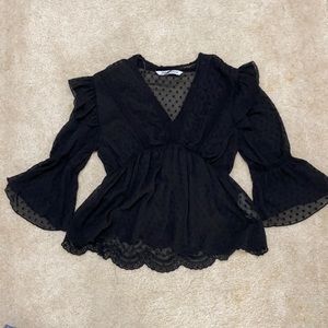 Zara Black Blouse